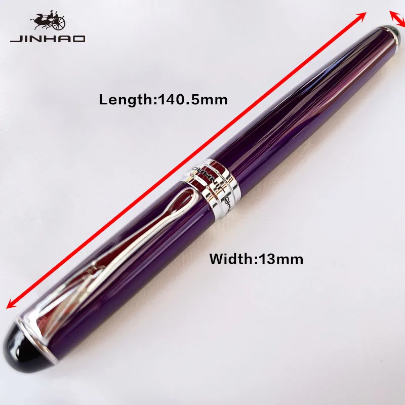 1 قطعة 750 مجموعة مكتب فاخرة هدية فضية تقليم المعادن الأعمال الأسطوانة الكتابة القلم