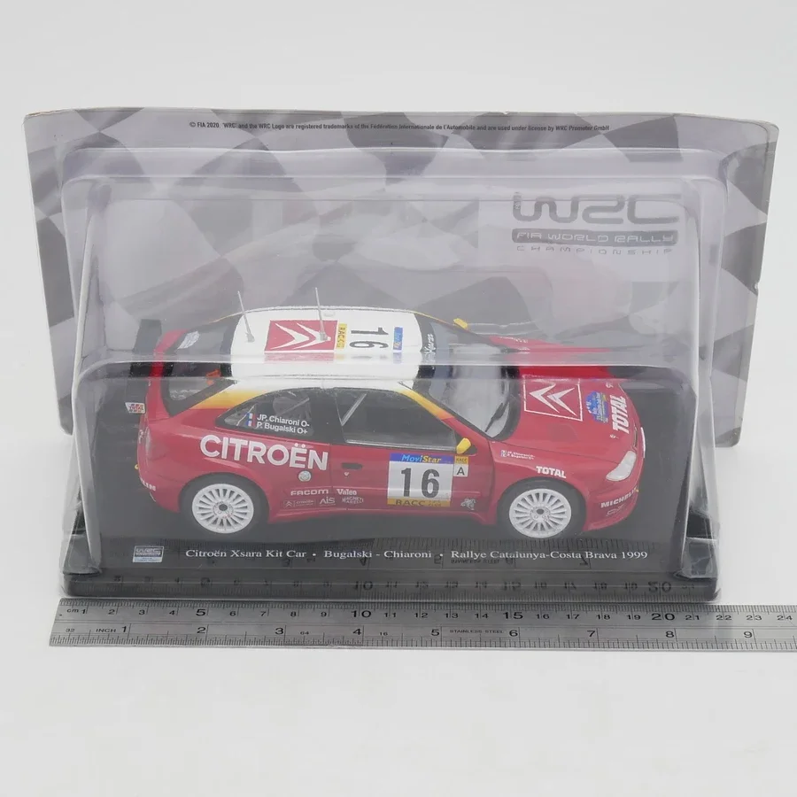 Diecast IXO 1:24 Scale Citroen Xsara WRC 1999 Citroen Xsara Rally Car Model Toy Car Alloy Car Model