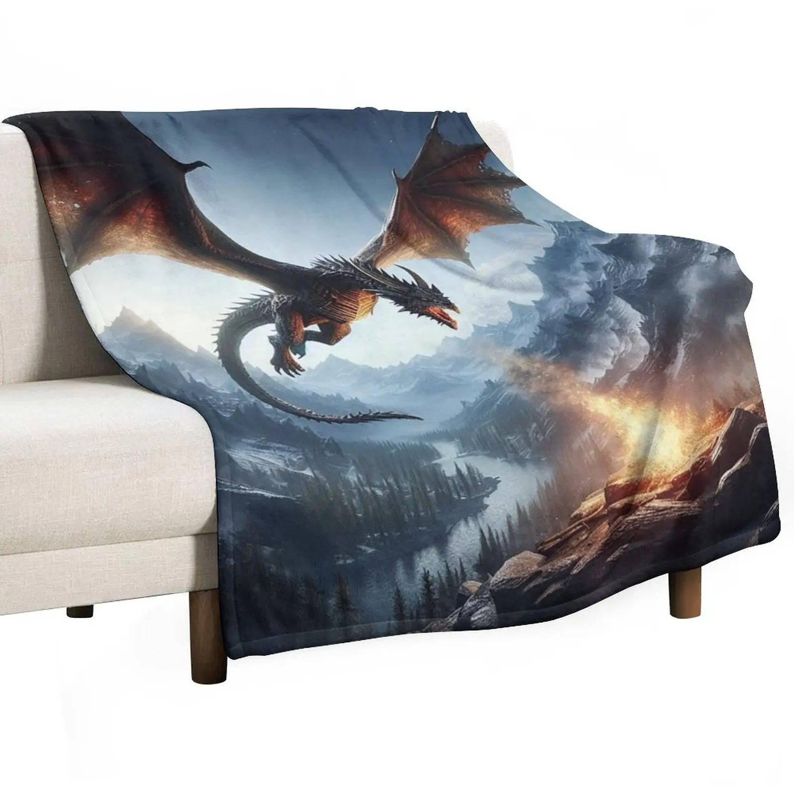 Unlock the Ultimate Dragon Fire Models with Skyrim: A Comprehensive Guide to Epic Fantasy Gaming Throw Blanket