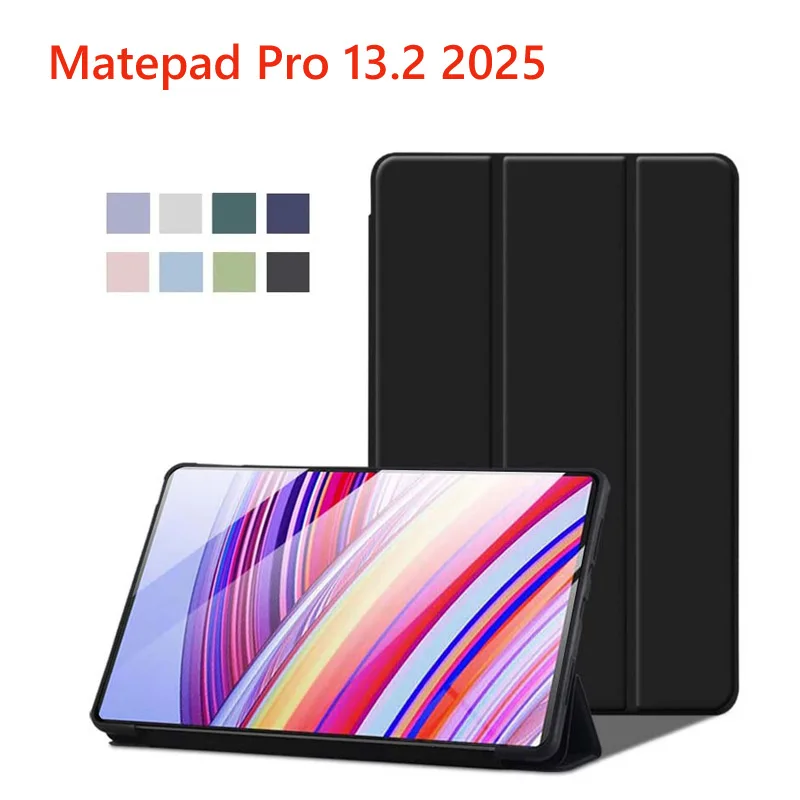 Tablet Case for Huawei MatePad Pro Max 13.2" Mini 8.8 Air 11.5 2026 Pro 12.2 12X SE 11 T10 10.4 10.8 Soft Silicon PU Stand Cover