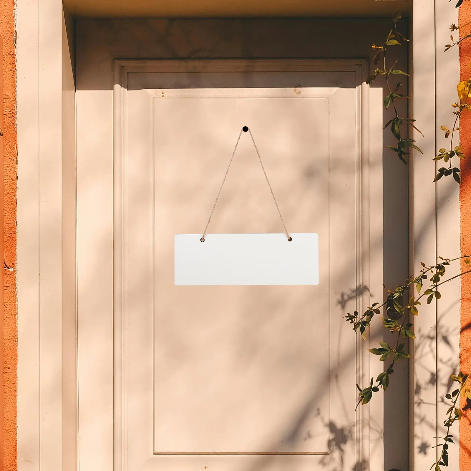 

2Pcs White Sublimation Blank Door Hangers DIY Wooden Door Signs Craft Hanging Plaques for Home Office Store Heat Transfer Blanks