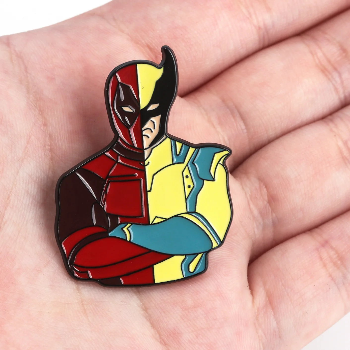 

New Deadpools Wolveriner Brooch Denim Jacket Pin Boys Girls Punk Shirts Clothes Badges Bags Pins Friends Fabulous Birthday Gifts