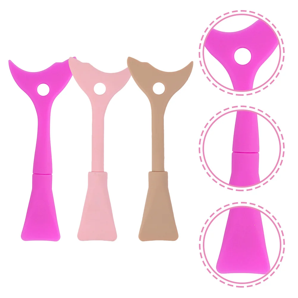 

3Pcs Silicone Eyelash Shield Mascara Guard Tool Double Head Eyeliner Shield Applicator Pads Eye Makeup Helper Eye Makeup Tool