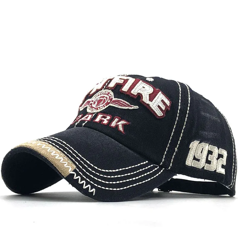 

SPARK Letter Washed Pure Cotton Baseball Cap Men's and Women's Letter Embroidered Duckbill Cap Sun Protection Hat