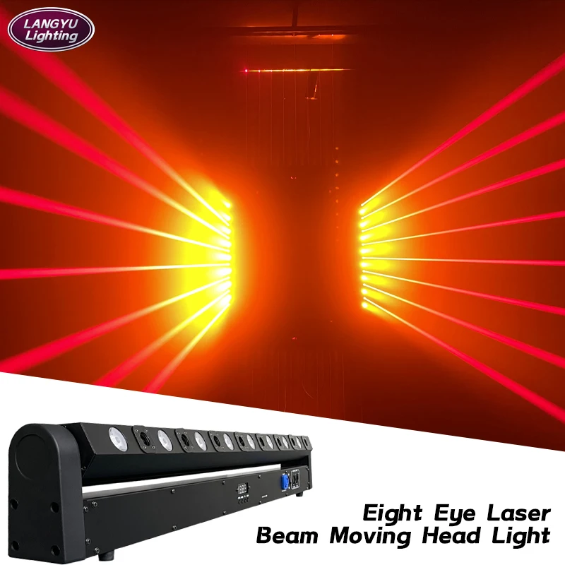 

LED Eight eyes Moving head laser for stage light wedding scanning dj music festival performance nightclub ktvbar lamp equipment