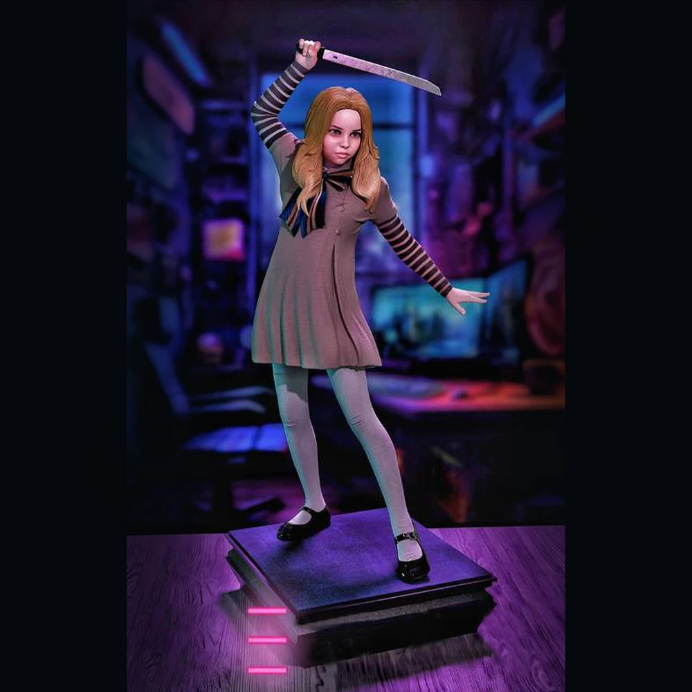

1/24 комплект модели с 3d принтом, чистая маленькая девочка, аниме, фигурка из смолы, комплект модели, сделай сам, миниатюрная редукционная статуя, неокрашенный комплект, игрушка