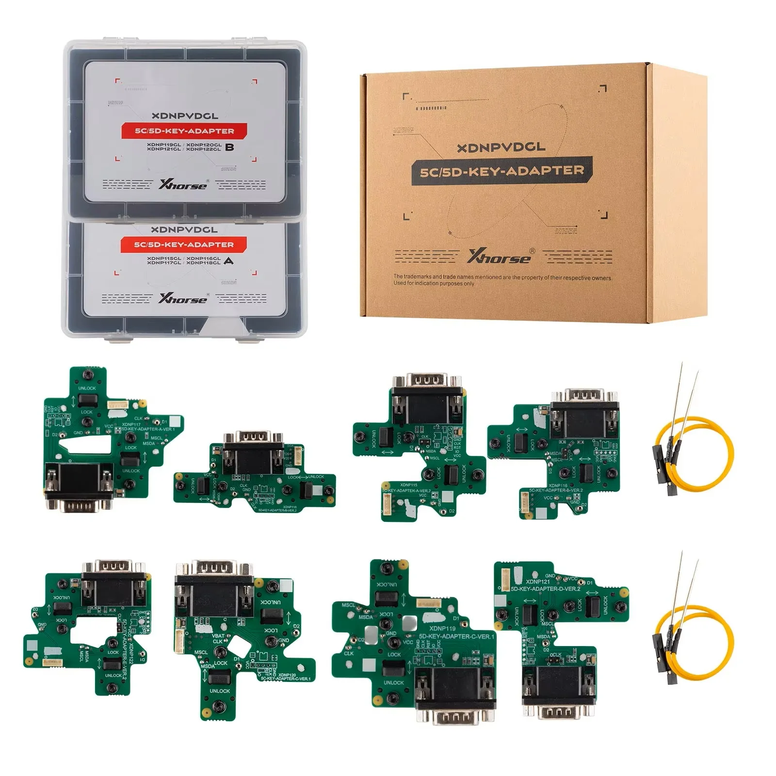 

Xhorse XDNPVDGL MQB 5C/5D Dedicated Adapter Set work with Key Tool Plus/ Multi Prog