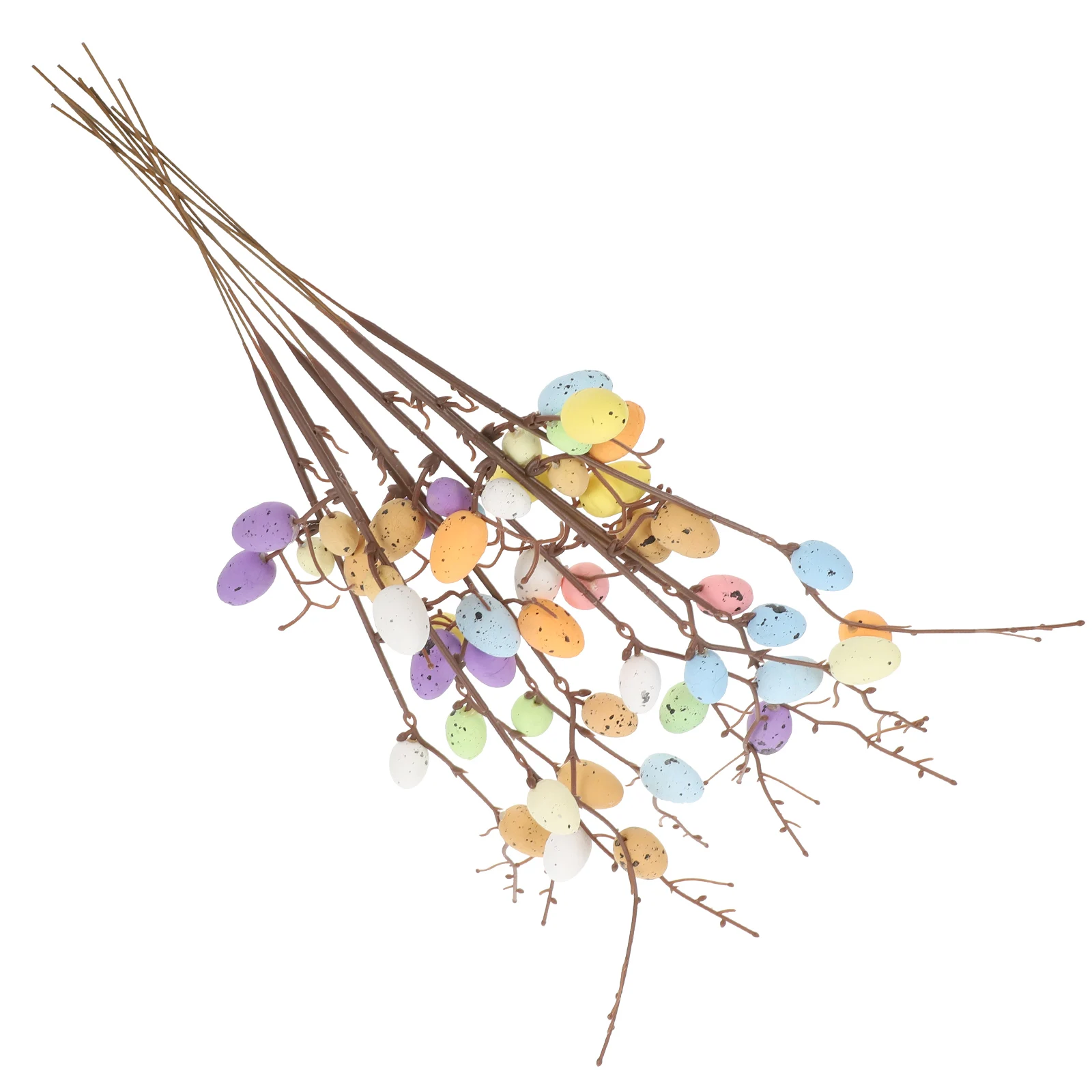 

10pcs Artificial Egg Branches Decorative Picks Floral Arrangements Easter Adornment Party Supplies Easter Egg Stems plantas