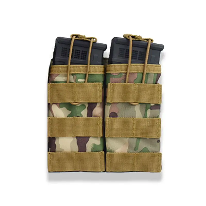 Magazine Molle Pouch 5.56 AR15 M4 Outdoor Hunting Rifle Pistol Ammo Mag Bag Airsoft Gun Accessories Torch Holster