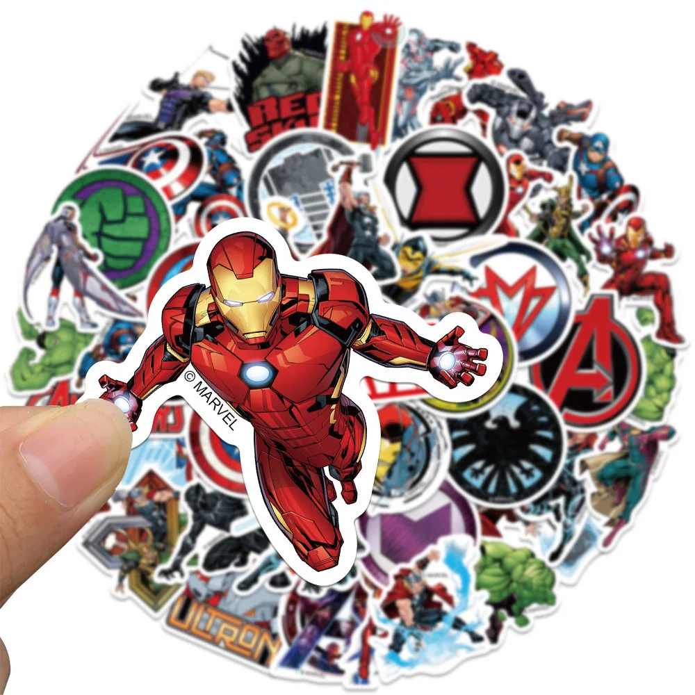 10/30/50PCS Marvel Movie The Avengers Cartoon Sticker DIY Laptop Luggage Skateboard Graffiti Decals Fun Kid