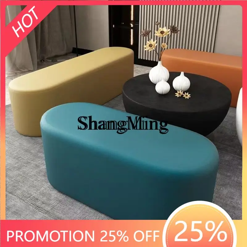 

FGgood-looking door bench bedroom bedside sofa long strip kindergarten combination round stool clothing store stool