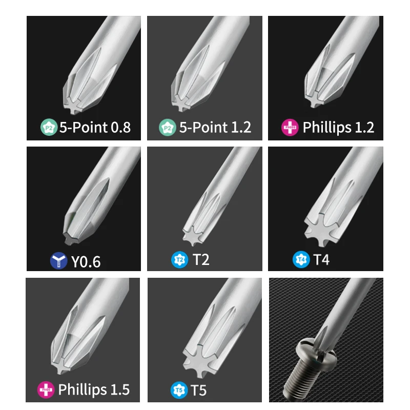 LAOA&LUXIANZI Precision Screwdriver Phillips Torx Pentalobe Magnetic Bit For Phone Notebook Glasses Repair Tools S2 Alloy Steel