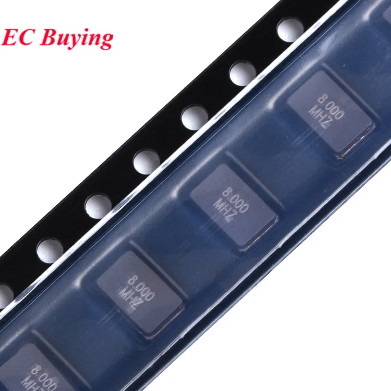 10szt/lot 5032 8.000MHz 8MHZ 8.000 8MHz 8.000M 8MHz SMD Pasywny kryształowy rezonator kwarcowy ± 20PPM 20PF 5.0*3.2mm 2Pin