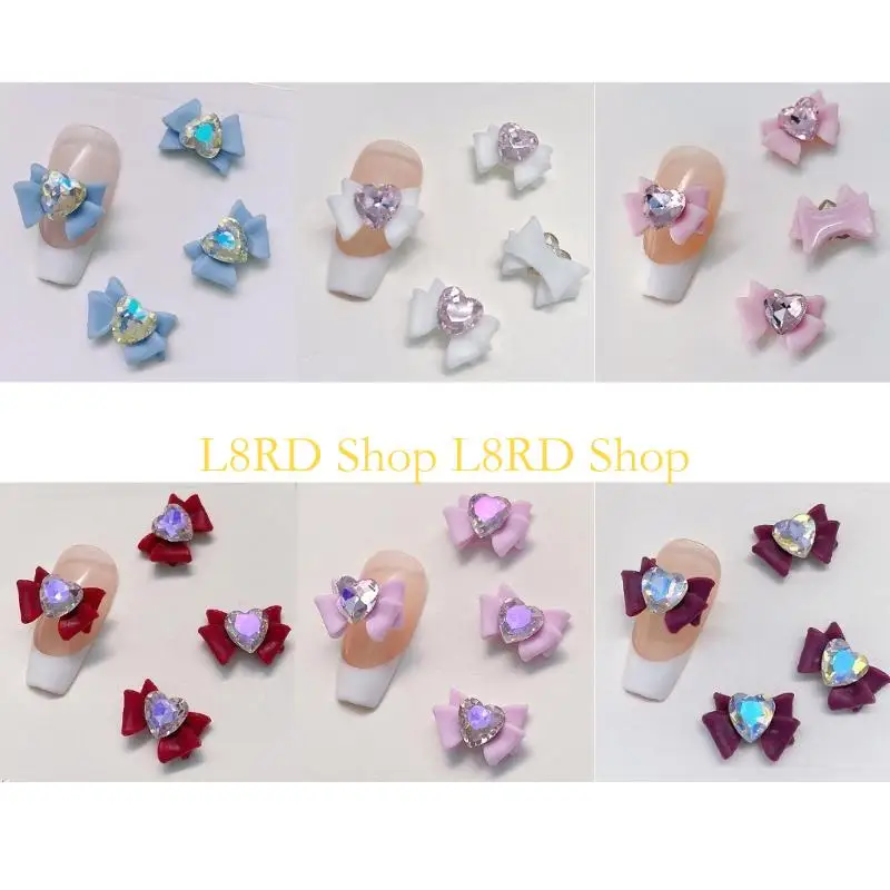 L8rd 10pcs unhas jóias luxo resina unhas unhas stromestons cristais brilhantes jóias diamante para decorações