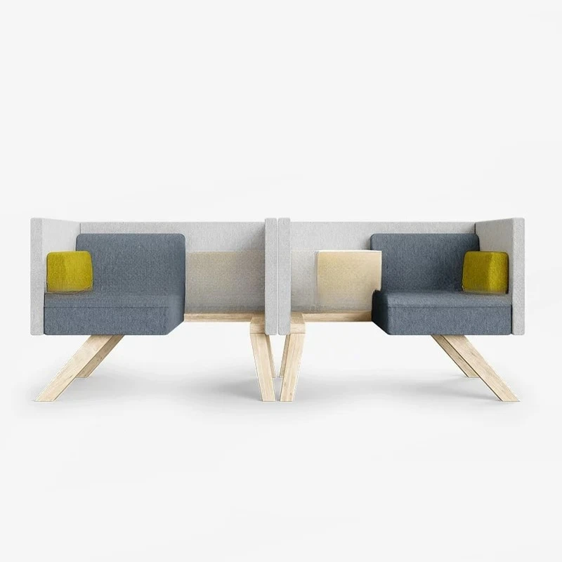Modern design lounge area Temporary office partition Screen sofa Soft bag Private workstation Sofa High backrest