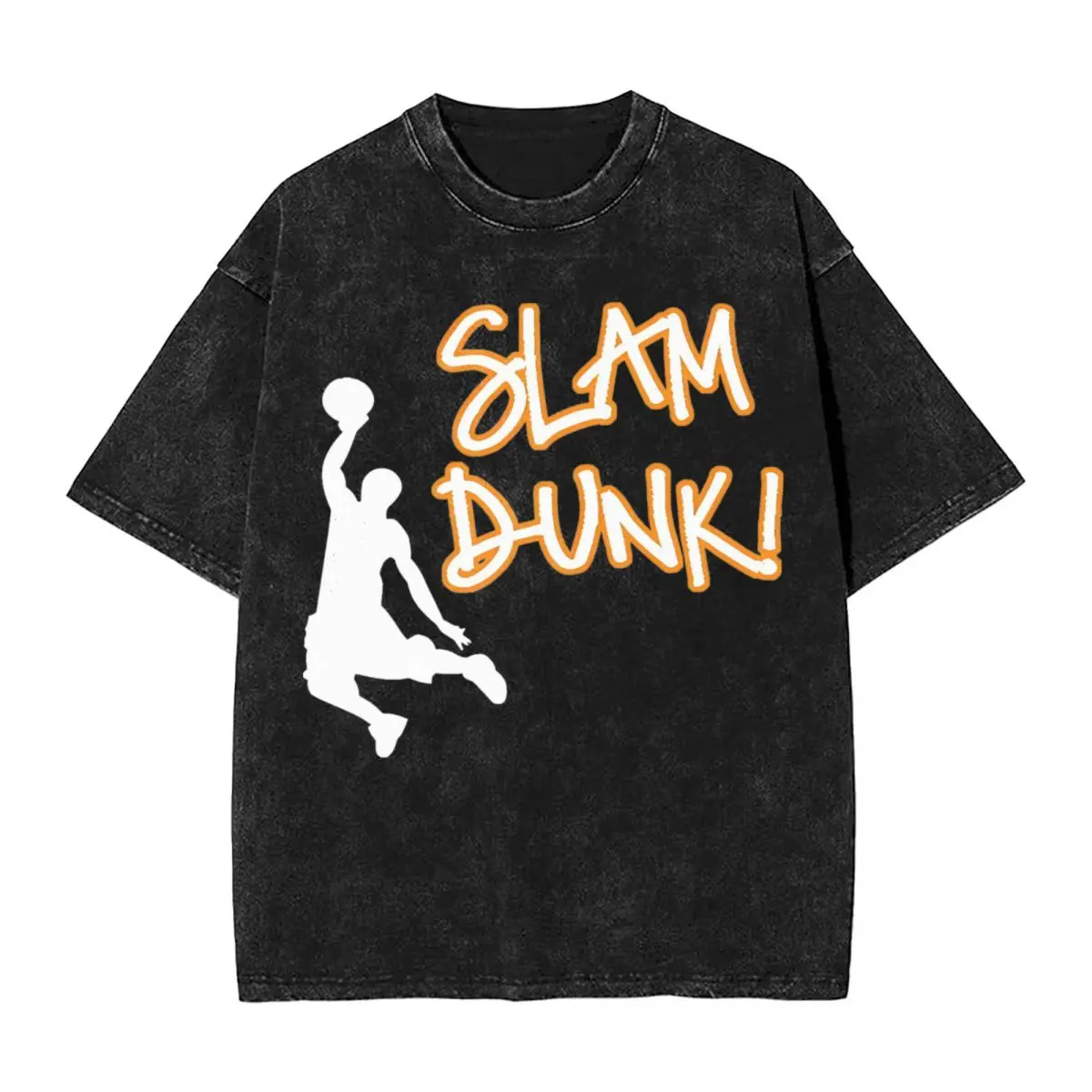 Movie Slam Dunk Washed T Shirts Streetwear Vintage T-Shirt Sakuragi Hanamichi Basketball Tees for Men Women Oversize Summer