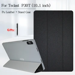 Teclast P30T 10.1 인치 태블릿용 케이스, TPU 소프트 쉘 폴드 스탠드 커버, 스타일러스 펜용