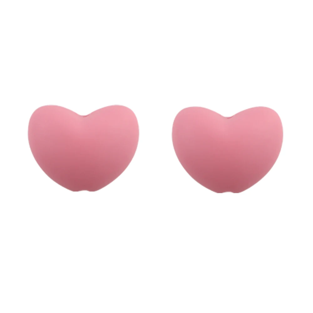 10 Stuks Hot Heart Siliconen Kralen Losse Charme Kraal Diy Ketting Armband Handgemaakte Accessoires Voor Sieraden Maken
