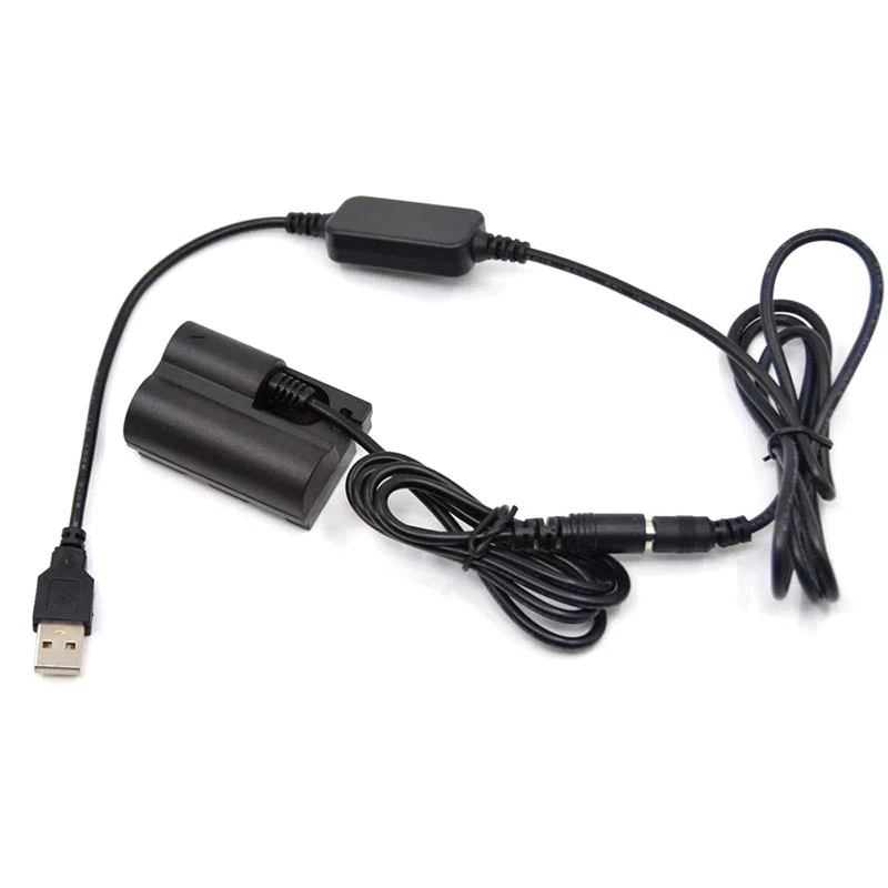 USB 전원 케이블 어댑터 및 DR-E2 DR-400 DC 커플러 BP-511 더미 배터리, 캐논 EOS 5D 10D 20D 20Da 30D 40D 50D D30 D60 300D 용, 5V