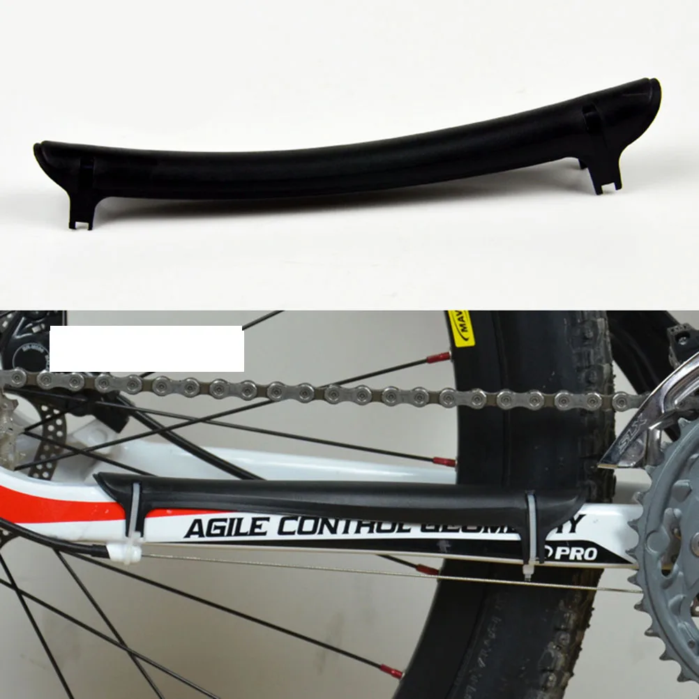 

Rubber Chain Stickers For Bike Anti-Wear Frame Protection Black Reusable Dirt Resistant Easy Bike Chain Sticker Clean