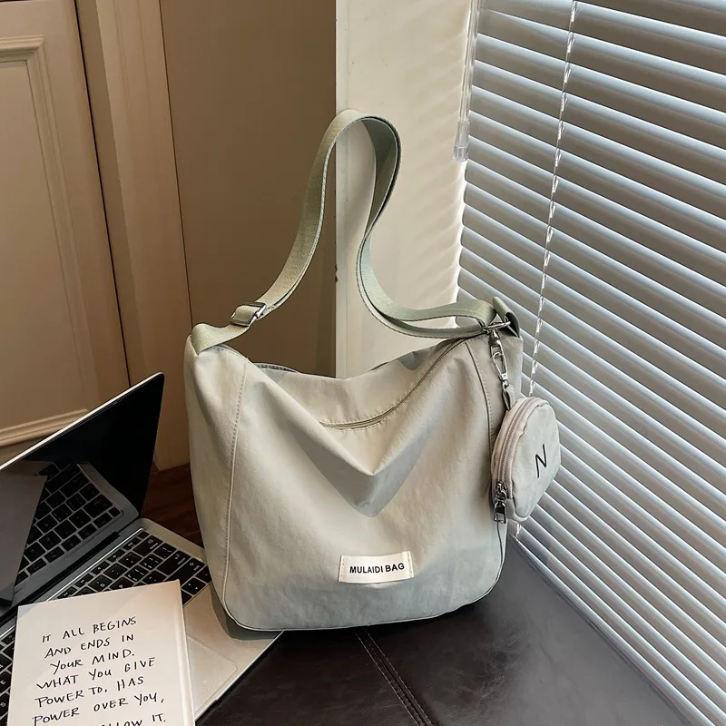 

New Women Shoulder Bag Fashion Dumpling Fashionable and Versatile Crossbody Bag Tote Canvas Bag for School Work Commute