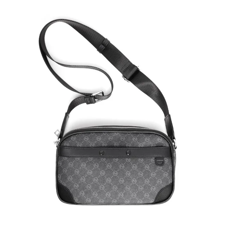 2025 nouveau sac à bandoulière hommes lettre imprimé sac à bandoulière cartables Design de mode sacs à bandoulière de luxe en cuir PU sacs à main à bandoulière