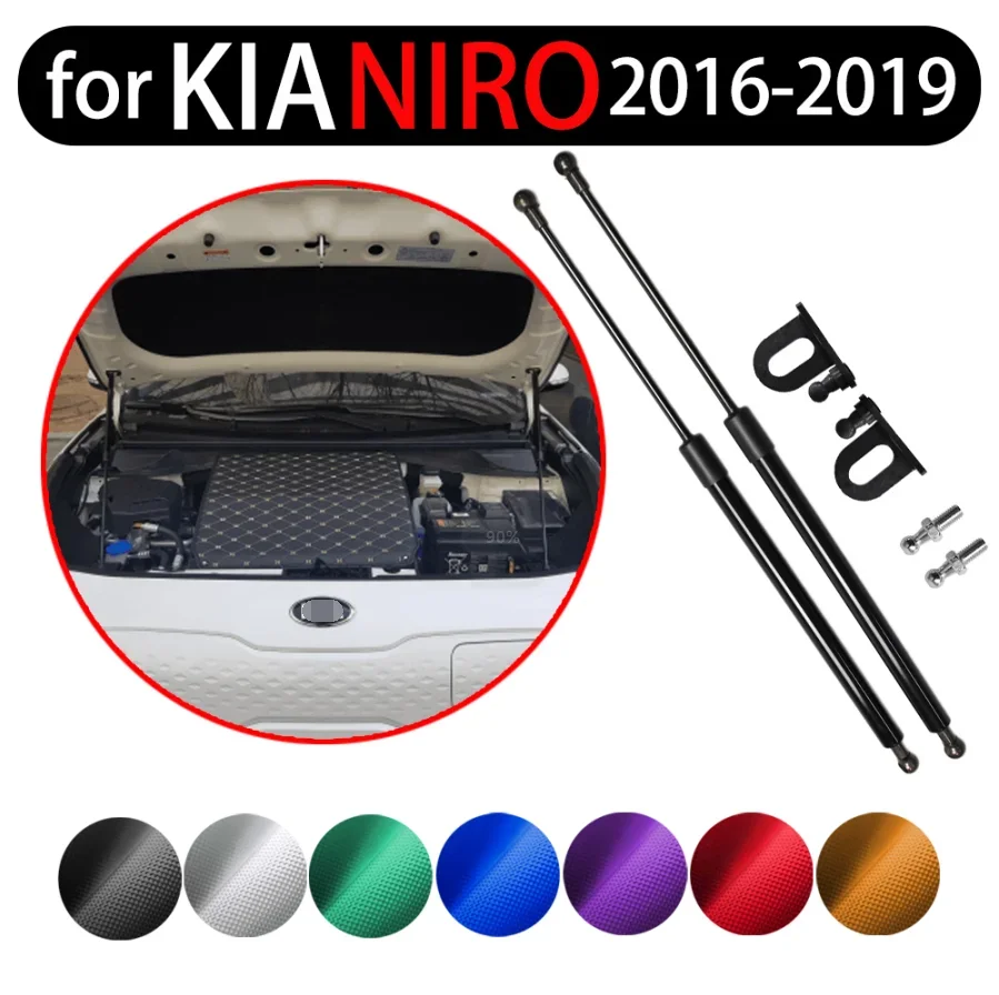 Per Kia Niro (DE) 2016-2020 Auto Anteriore del Cappuccio del Cofano Modificare Ammortizzatori A Gas Ascensore Supporto Ammortizzatore Ammortizzatori