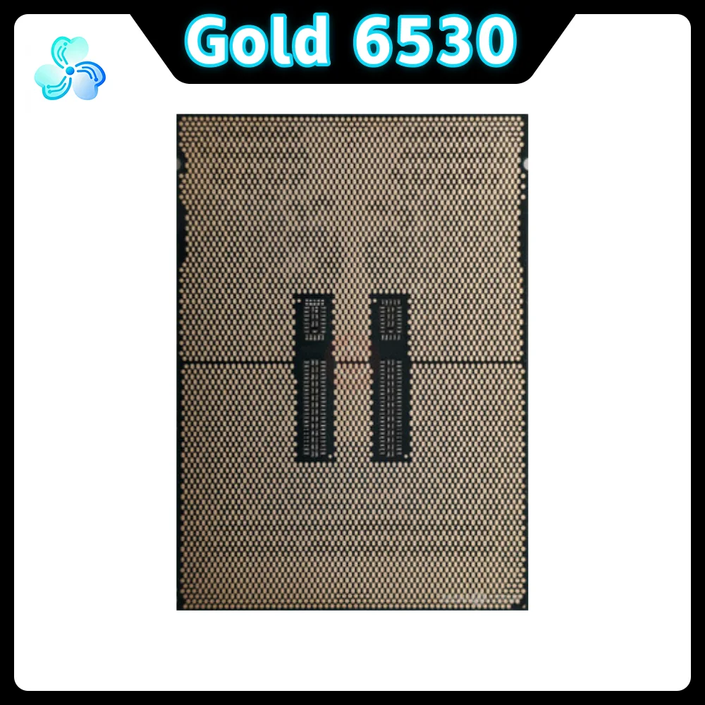 Xeon Gold 6530 CPU SRN5C 2.10GHz 32-Core 64-Thread 160MB 270W LGA4677 Processor for Server GOLD6530