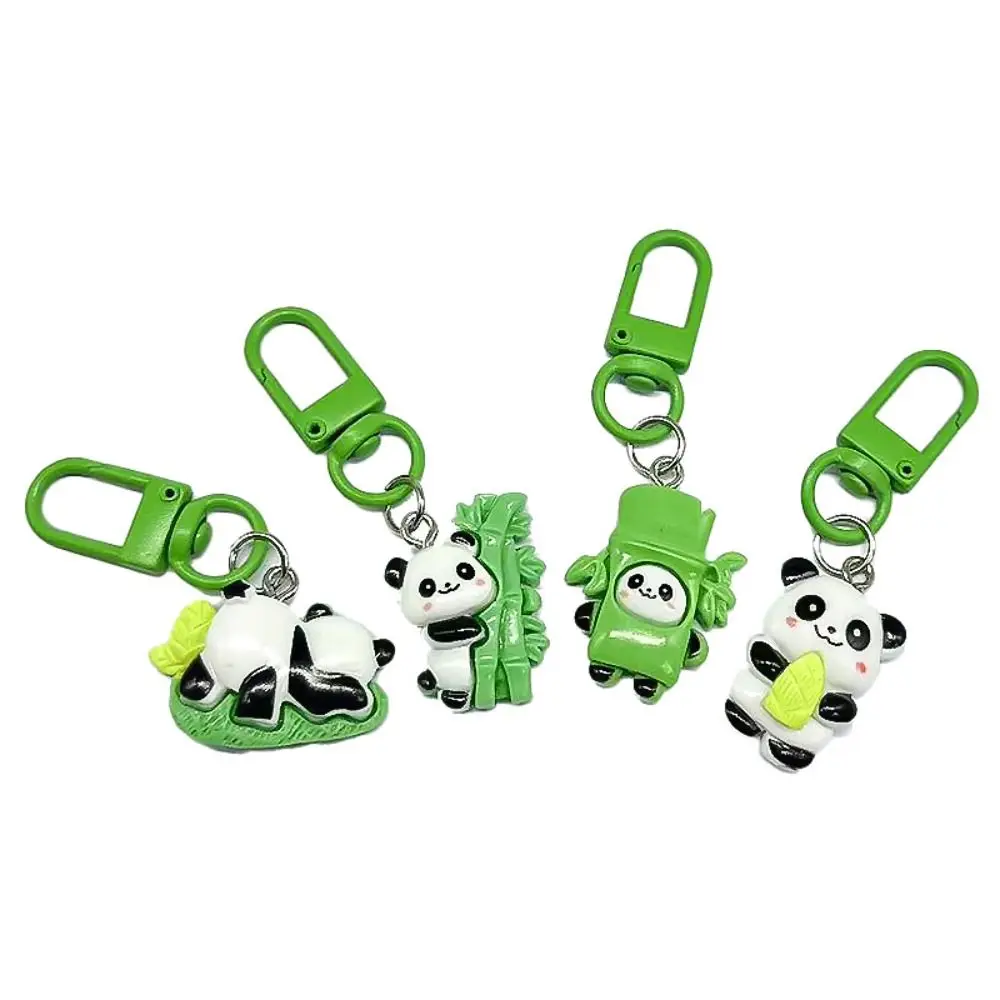 Simplicity Cartoon Panda Keychain Creative Gift Panda Pendant Durable Mini Bag Accessories