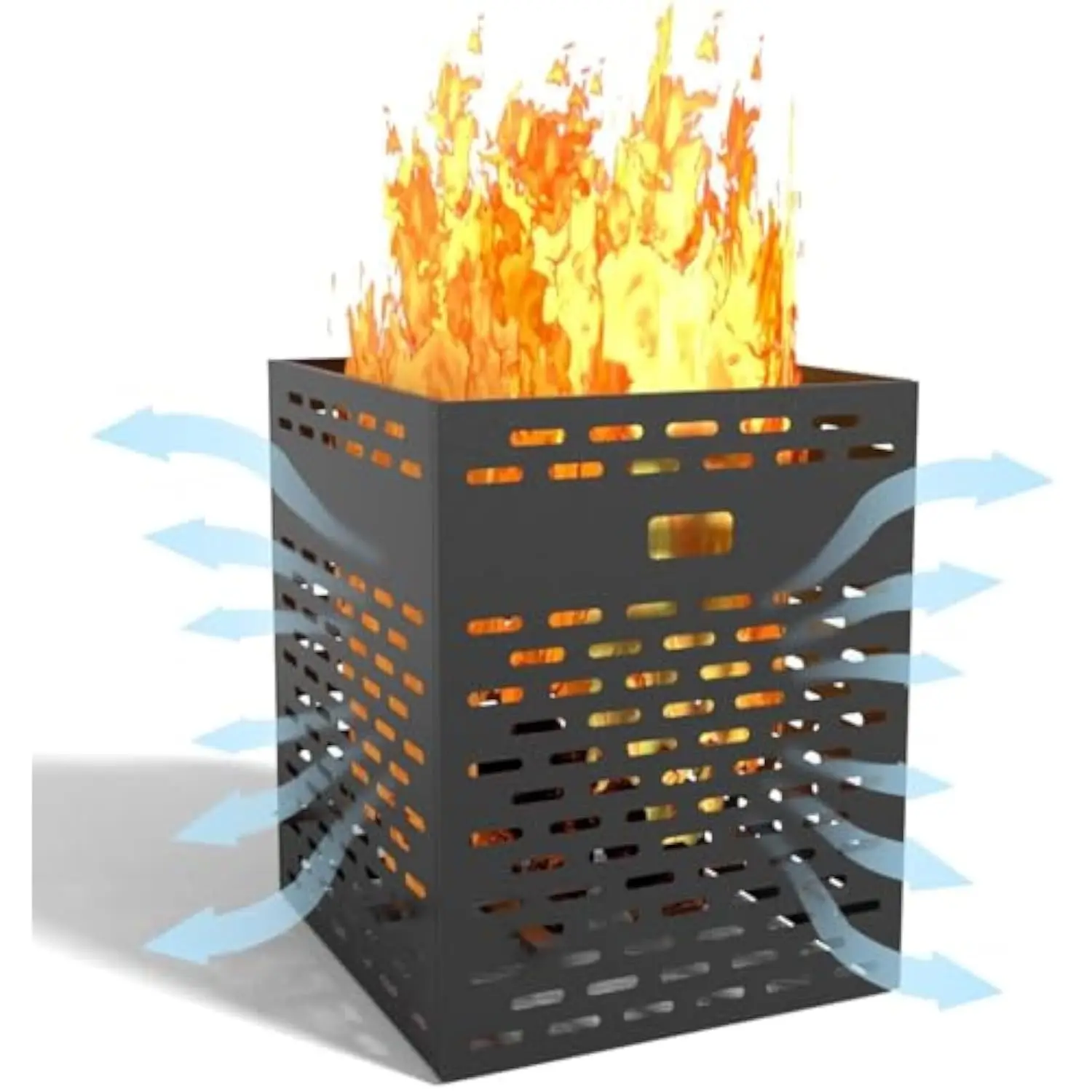 

Бочка для сжигания, сверхтолстый мусоросжигатель, бочка для сжигания мусора снаружи, 30 дюймов, 63 галлона, Металлическая бочка для двора и дальнего расстояния