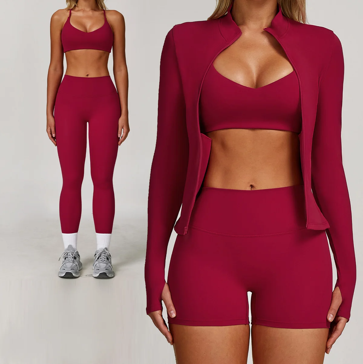 

2/3 шт. костюм для йоги, спортивный комплект, женский быстросохнущий спортивный комплект, спортивный костюм для фитнеса, спортивная куртка с длинными рукавами для бега, шорты, костюм