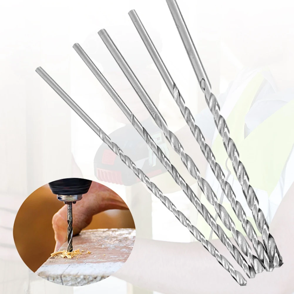 Taladro helicoidal HSS de 5 piezas, broca extralarga de 150mm, 2mm, 3mm, 3,5mm, 4mm, 5mm
