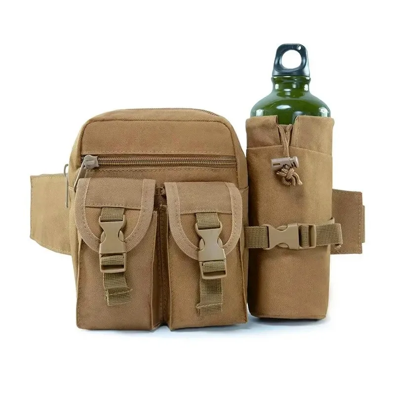 

Waist bag nylon hiking water bottle mobile phone bag outdoor sports hunting mountaineering camping belt bag
