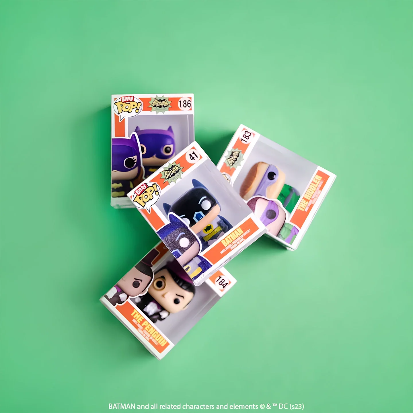 ¡Funko Pop Misterio Bitty Pop! DC Comics Batman Harley Quinn Riddler Figuras periféricas Caja ciega Juguetes para niños Regalo coleccionable