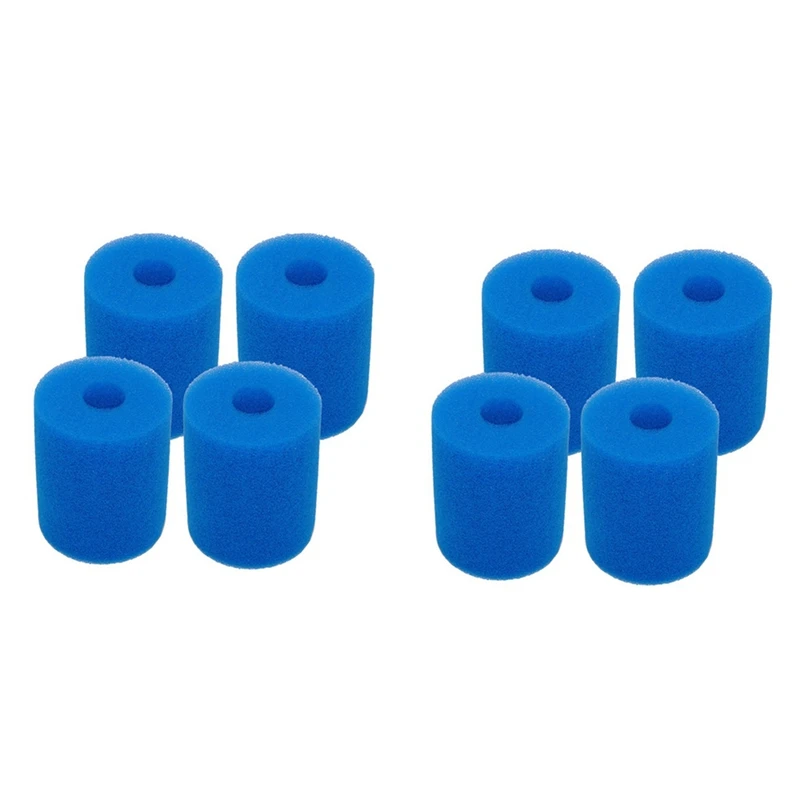 8 Pack Pool Filter Cartridge Sponge For Type H Reusable Washable Hot Tub Cleaner Tool For In-Tex Type H Sponge Filter