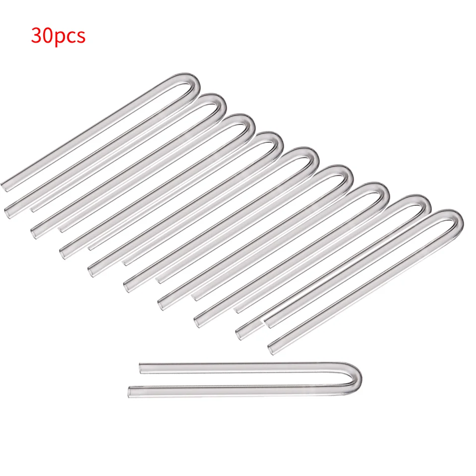30 Stück transparente gebogene PVC-Röhren für Hörgeräte-Ohrstöpsel – Detail 1