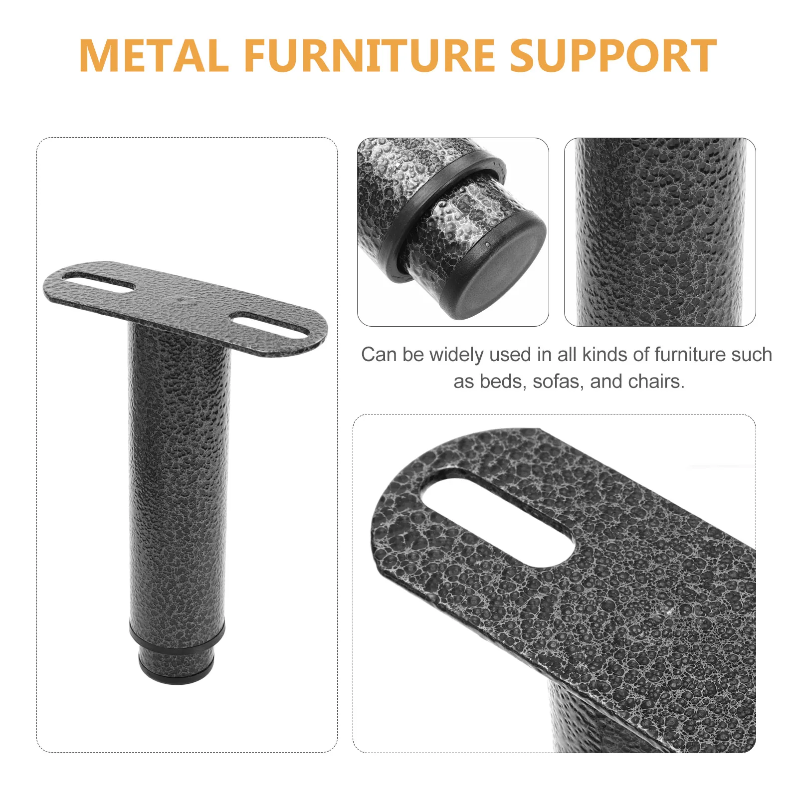 

4pcs Furniture Support Legs Heavy Duty Adjustable Bed Sofa Feet Metal Strong Durability Classic Design Modern Compatible
