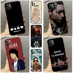 Alice in Borderland Case For iPhone 14 Plus 11 12 13 15 16 Pro Max Mini Plus XR X XS Max Back Cover
