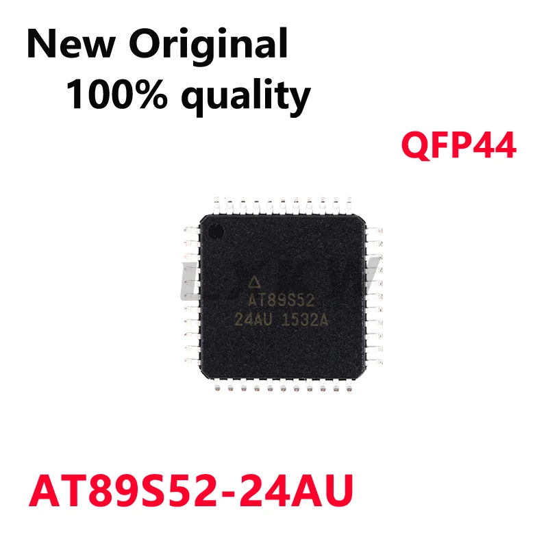 (5piece) New Original AT89S52-24AU AT89S52 24AU 8-bit flash microcontroller chip TQFP44 In Stock