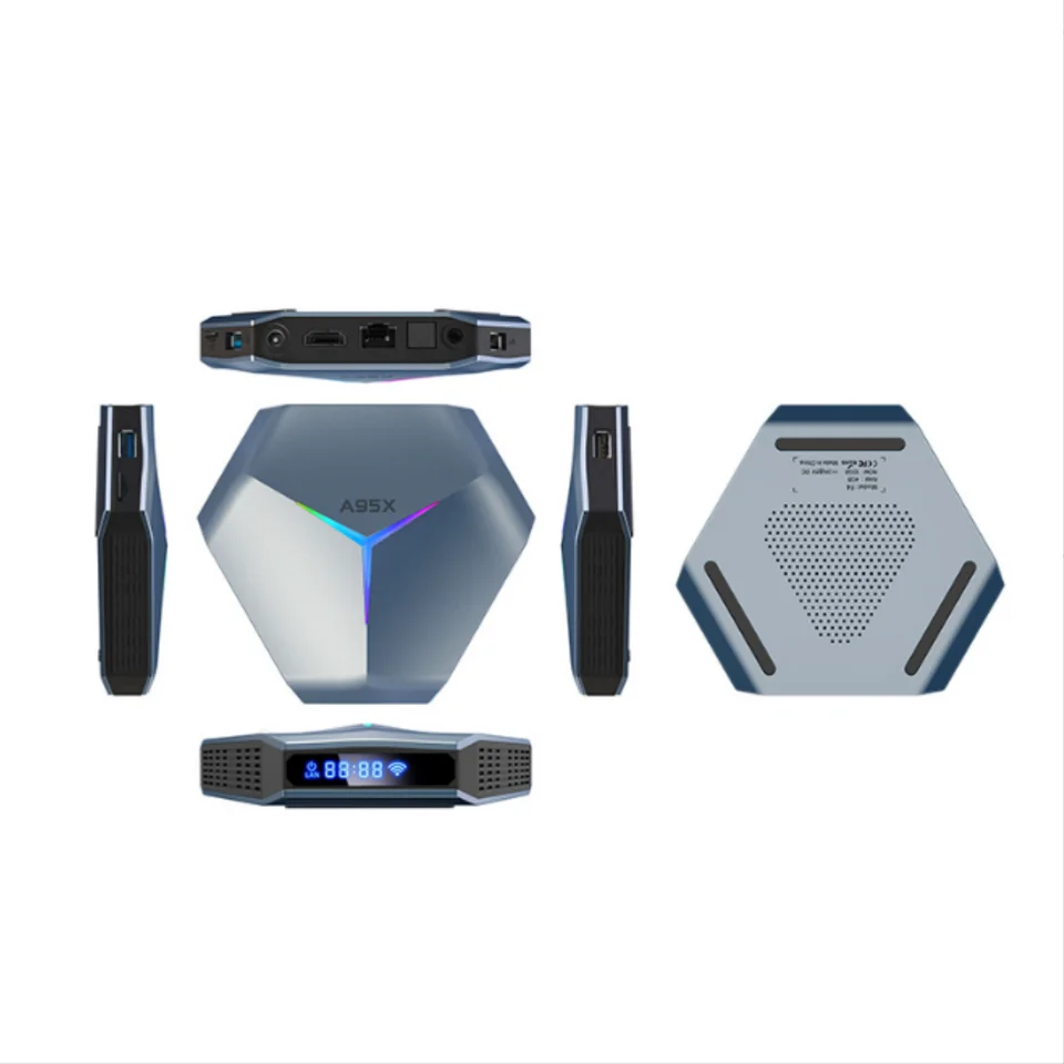 TV Box 8K Android 11 WiFi Doble Banda 5G Luz RGB Reproductor 4K Bluetooth para películas, series y juegos