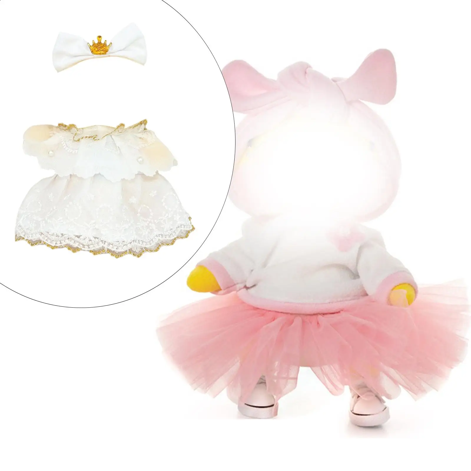 Vêtements de poupée de 15cm avec accessoire de cheveux, cadeau pour filles, à la mode, joli et Adorable