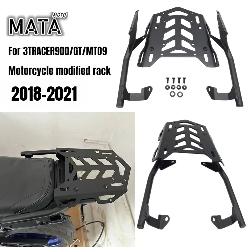 Moto Bracket for Yamaha MT-09 TRACER 900 GT ABS 2018-2021 Moto Rear Luggage Rack Tail Cargo Carrier Shelves Extension Bracket