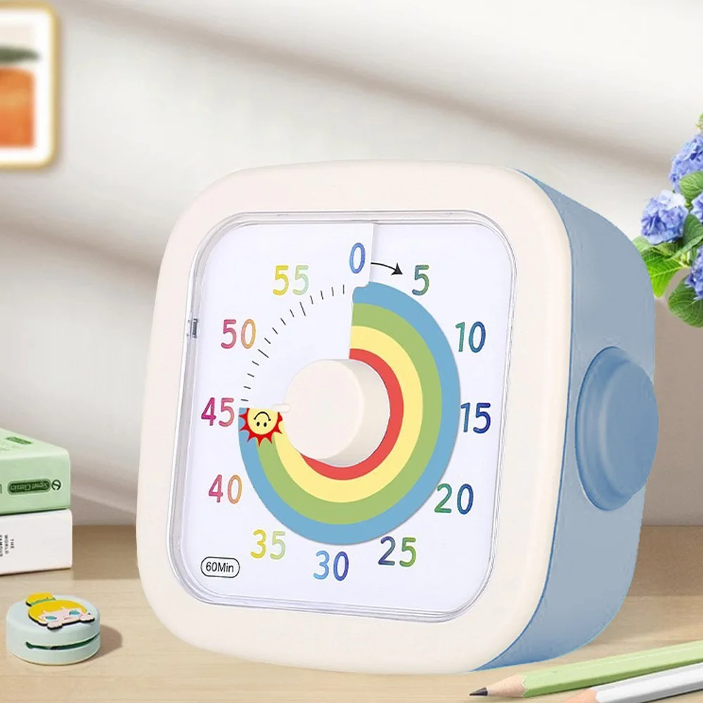 60-Minute Countdown Timer for Kids and Adults, Silent Timer for Home, Kitchen, Or School study Reminder Time Management Tool