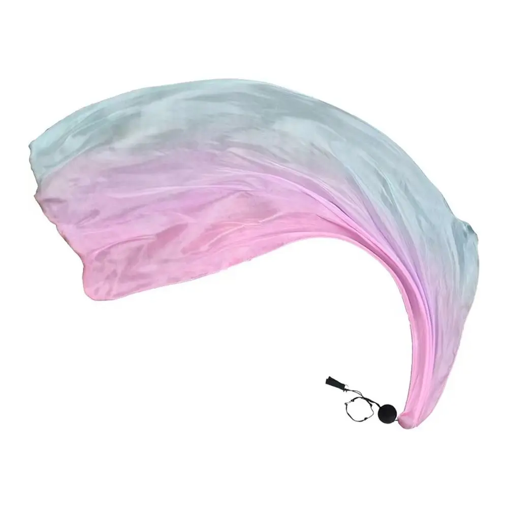 Rainbow Silk Veil Chain Ball Women Belly Dance Silk Veil Streamer Stage Prpos Belly Dance Thrown Ball For Thailand/India/Arab