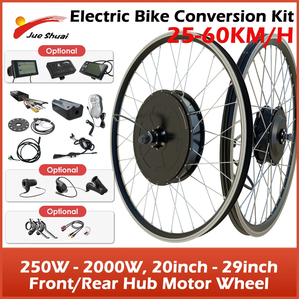 250W-2000W Ebike Conversion Kit 36V 48V Front Rear Electric Wheel Hub Motor  25-60KM/H Fast for 20" 24" 27.5" 700C 29" Bicycle - AliExpress 18