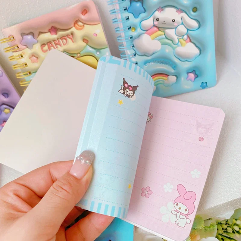 Sanrio Notebook 12/24Pcs Schattige Hello Kitty Kuromi Student Coil Book Dagelijkse Wekelijkse Agenda Planners Notitieblok Kantoor Schoolbenodigdheden