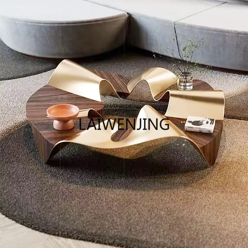 LYN special-shaped coffee table creative high-end designer tea table high-end solid wood coffee table