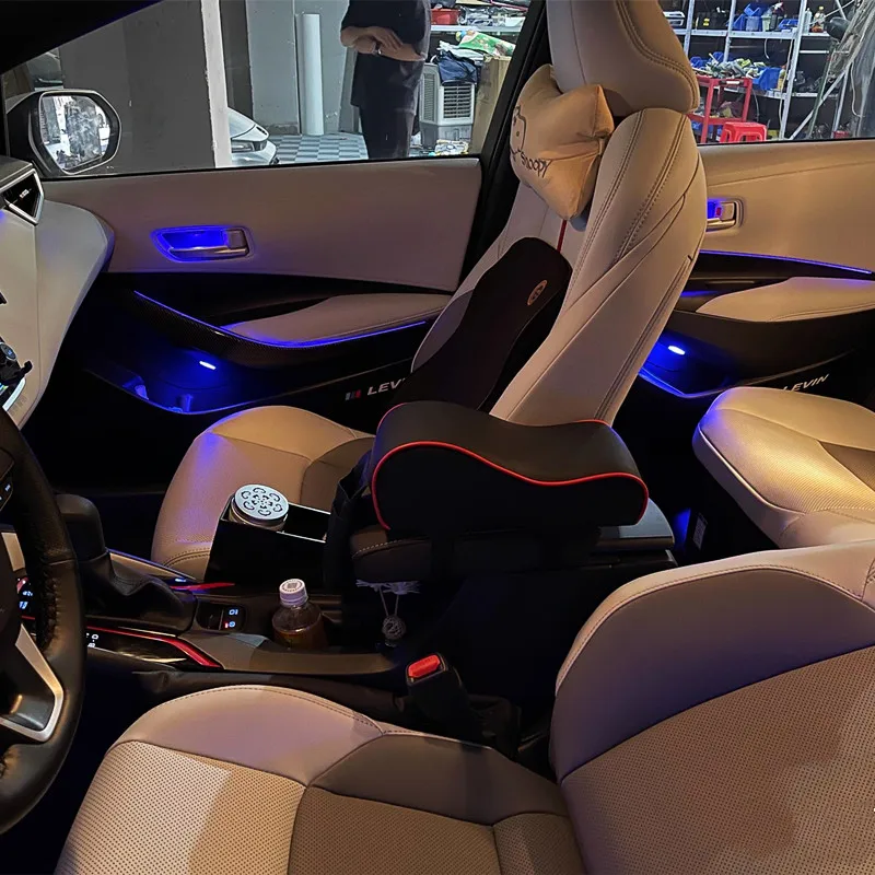 Suitable for Toyota Corolla LED ambient lights Door light strips 64 color interior atmosphere upgrade Original installation