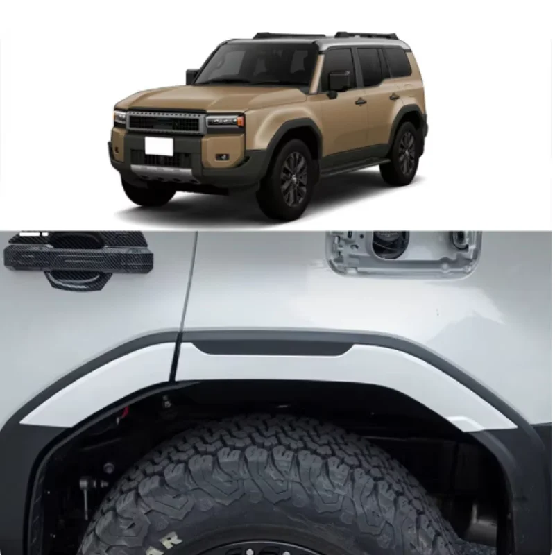 

for Toyota Land Cruiser Prado LC250 Series 2024 Wheel arch decorative frame made of ABS material with carbon fiber pattern