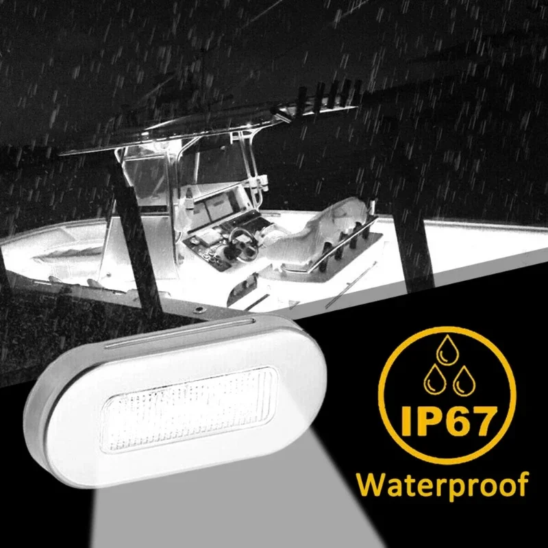 

4pcs Marine Boat Truck Stern 3 LED Light Taillight Yacht Cabin Deck Stern Transom Accessory Waterproof Courtesy Lamp 12V D7YA